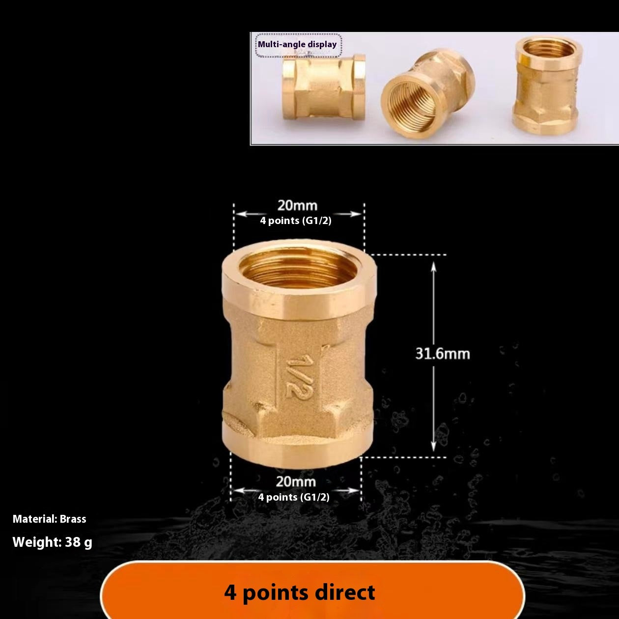 4-tap 6-minute Copper Reducing Pipe Plumbing Accessories