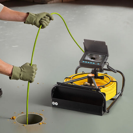 Sewer Camera, Pipe Drain Inspection Camera With DVR Function And LED Lights, Waterproof IP68 Borescope, Industrial Endoscope For Home Wall Duct Drain Pipe Plumbing  Without Wheels