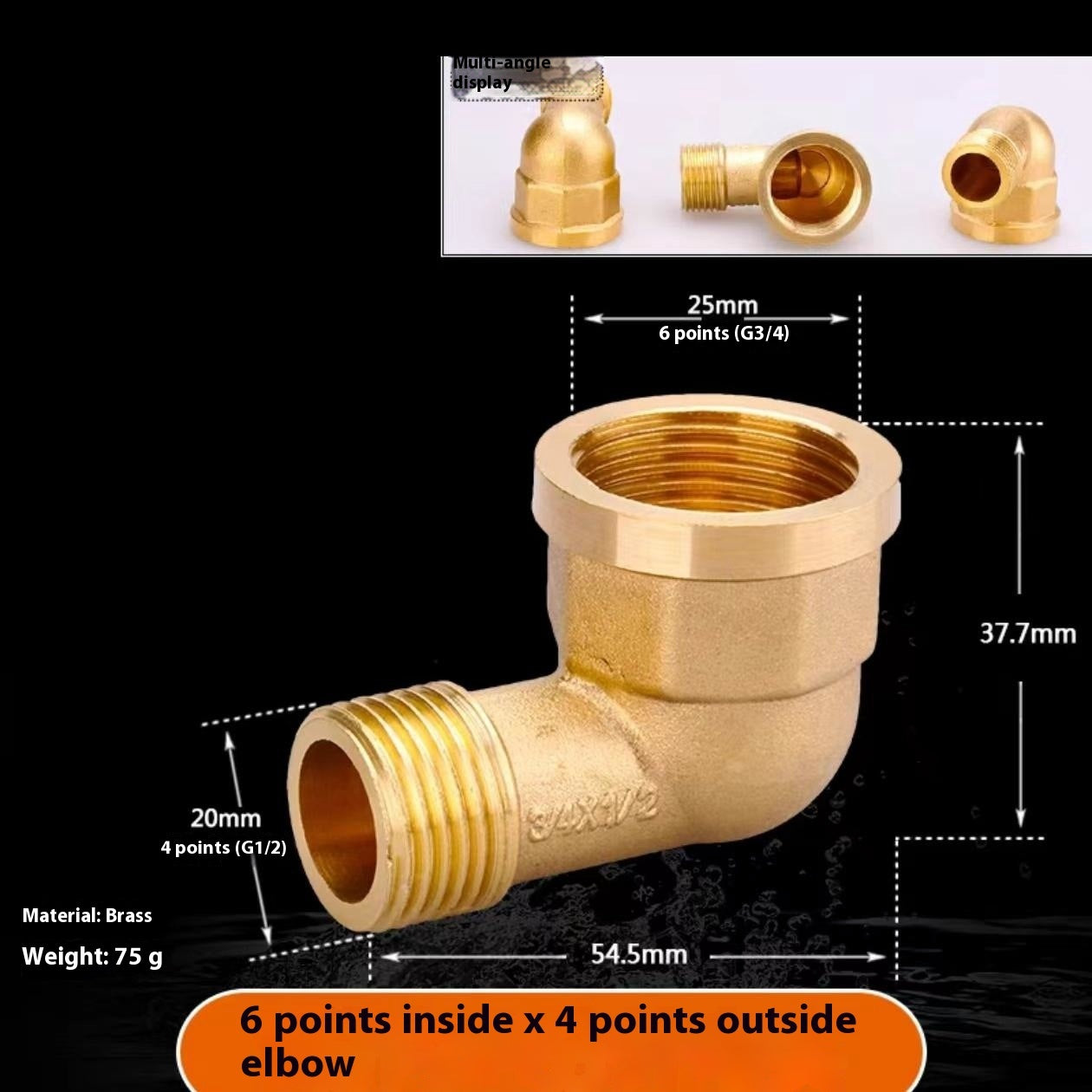 4-tap 6-minute Copper Reducing Pipe Plumbing Accessories